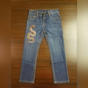 Crazy 8 Boys Embroidered Snake Jeans